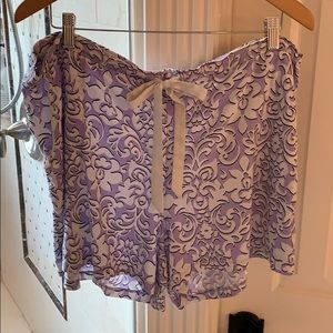 Soma pajama/sleep shorts - XXL - lavender & white